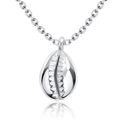 Lovely Shells shaped Silver Necklace SPE-5248